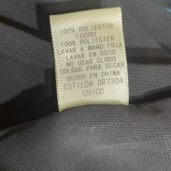 Everly Black Floral Sheath Dress with Bell Sleeves, Great for any season. Size S - Picture 10 of 11